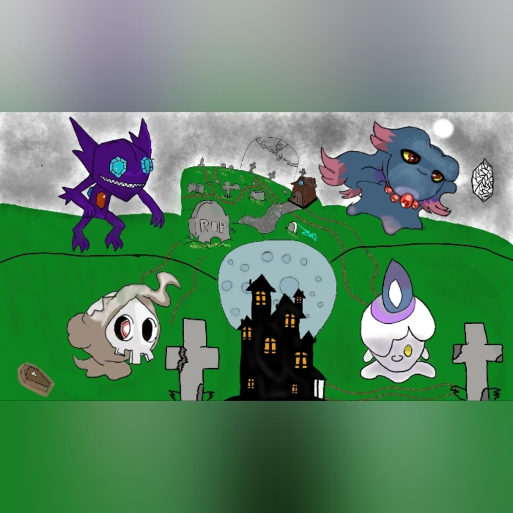 Pokemon Halloween Drawing 🎃